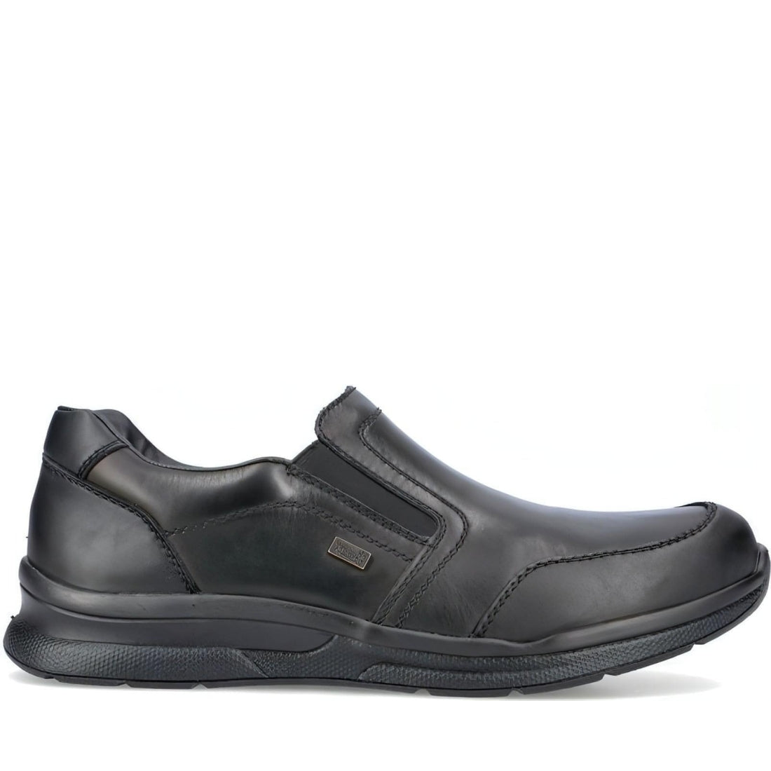 Rieker mens black casual closed formal | Vilbury London