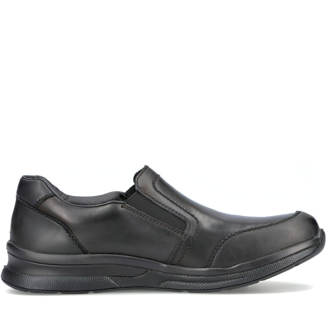 Rieker mens black casual closed formal | Vilbury London