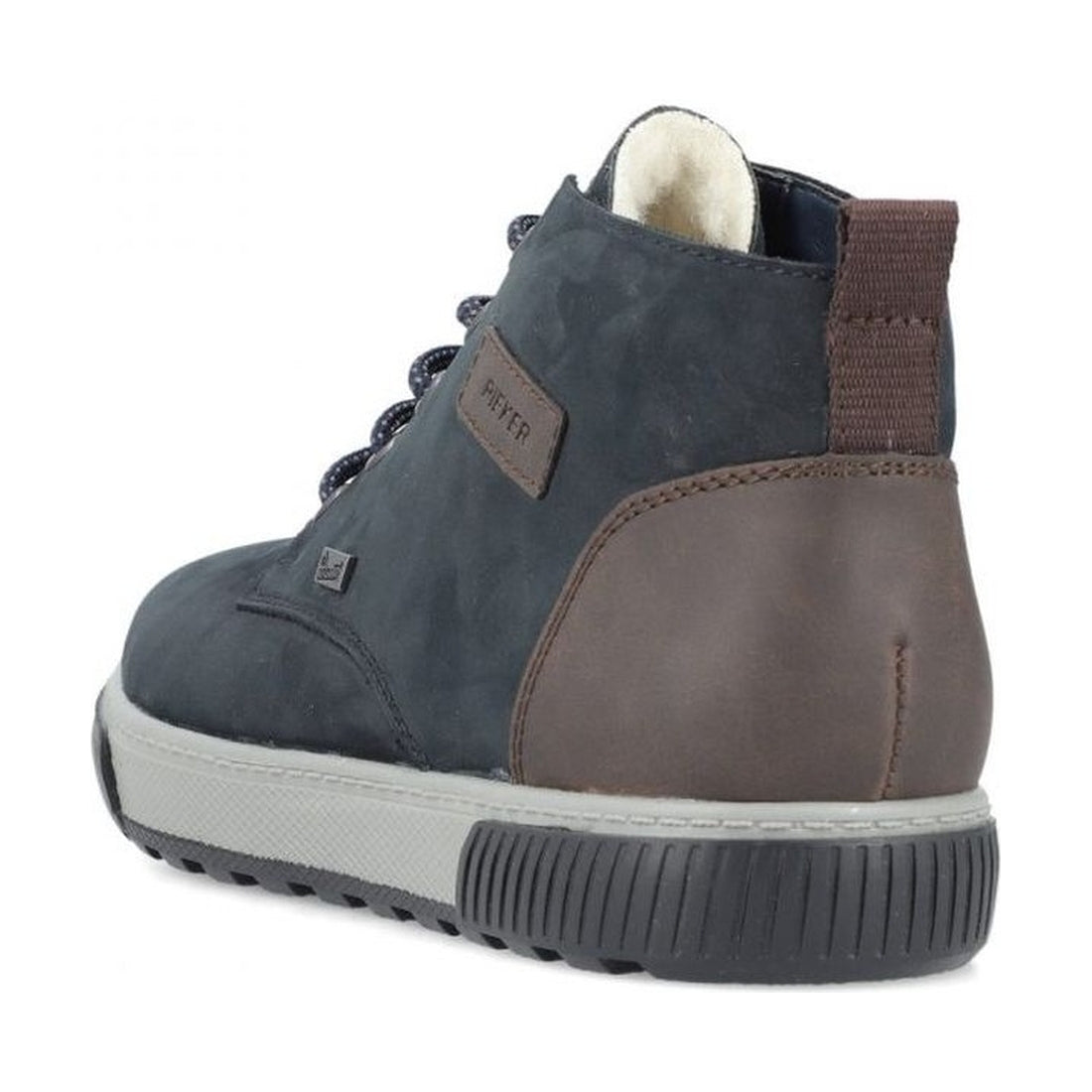 Rieker mens blue casual closed booties | Vilbury London