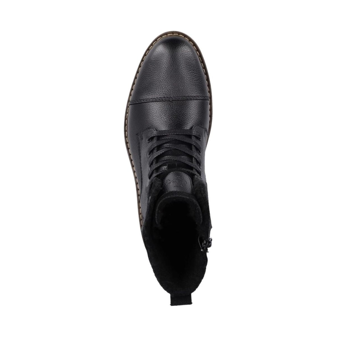 Rieker mens black casual closed booties | Vilbury London