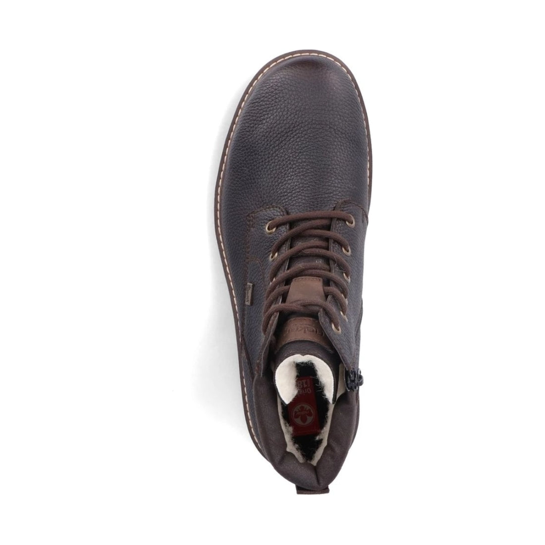 Rieker mens brown casual closed booties | Vilbury London