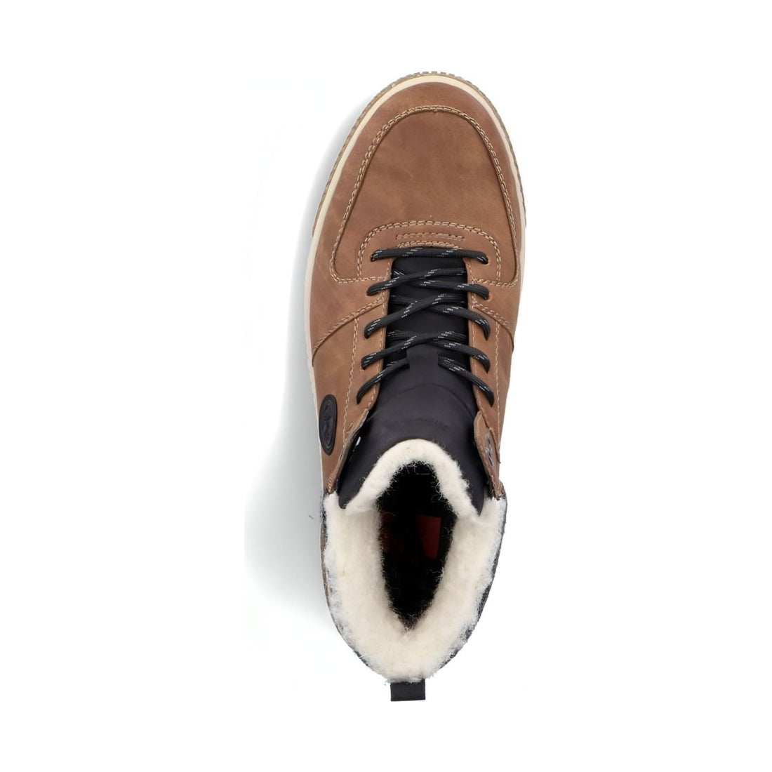 Rieker mens brown casual closed booties | Vilbury London