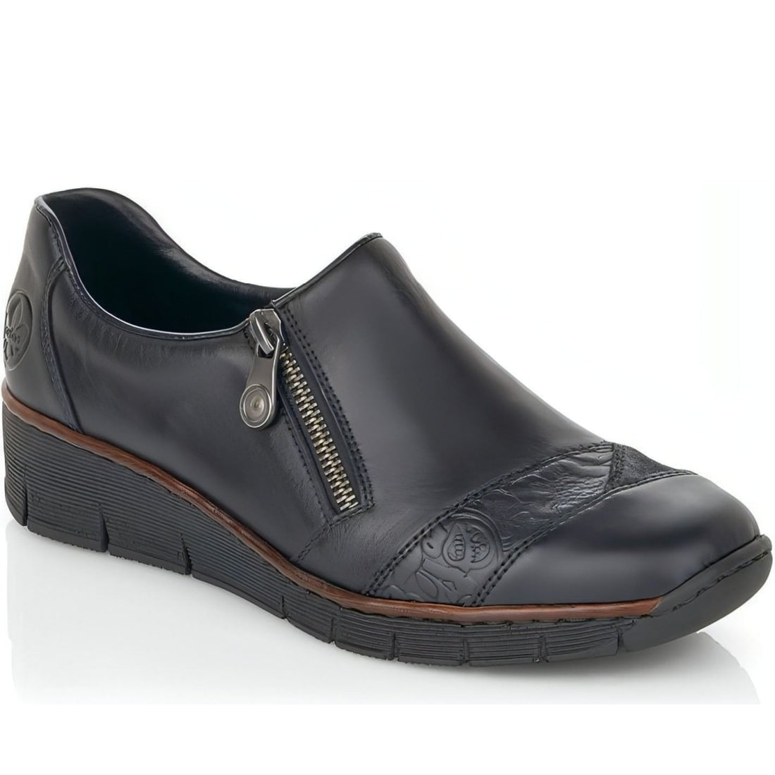 Rieker womens black casual closed formal | Vilbury London