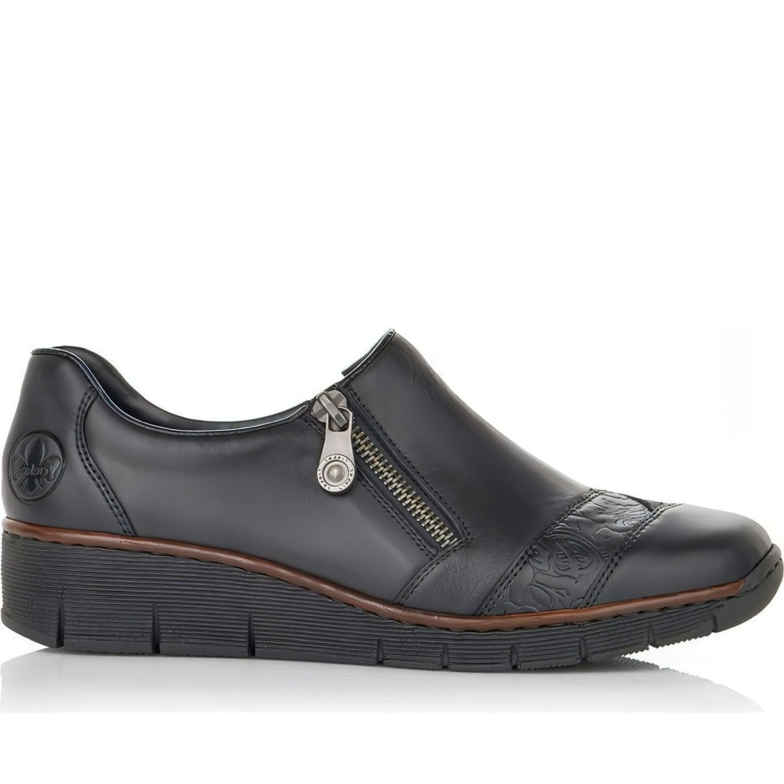 Rieker womens black casual closed formal | Vilbury London