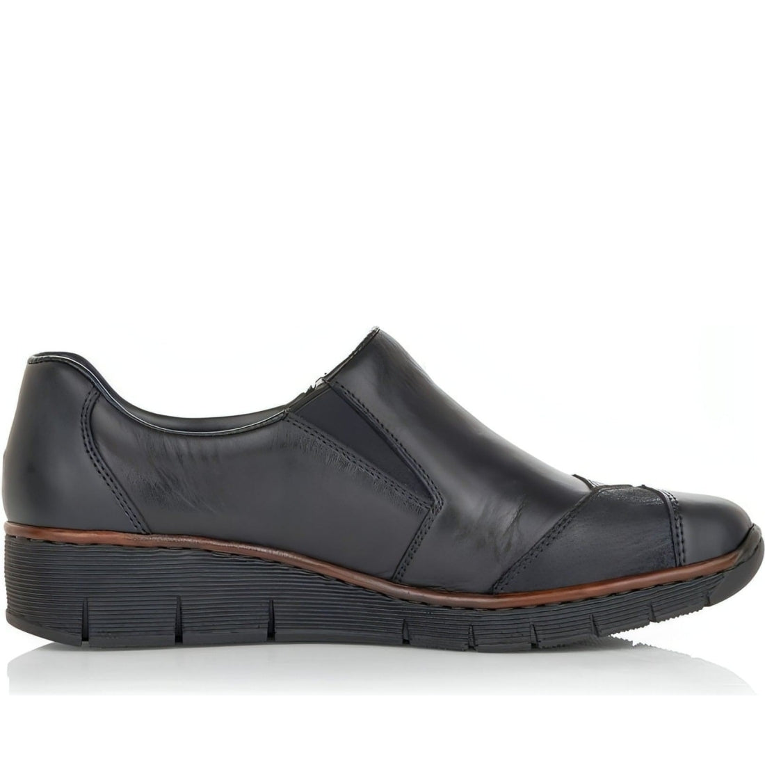 Rieker womens black casual closed formal | Vilbury London