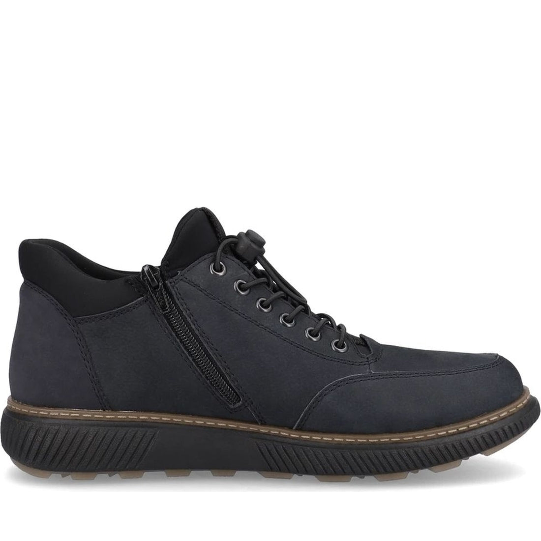 Rieker mens blue casual closed booties | Vilbury London