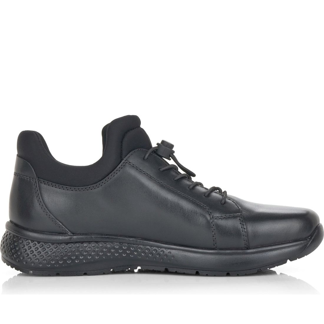 Rieker mens black casual closed sport shoe | Vilbury London