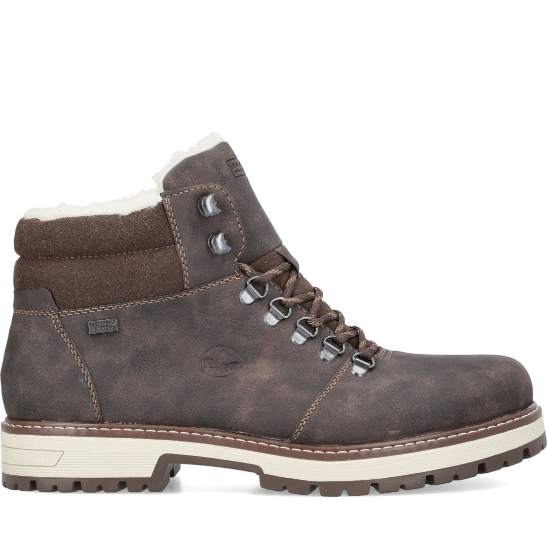 Rieker mens brown casual closed booties | Vilbury London