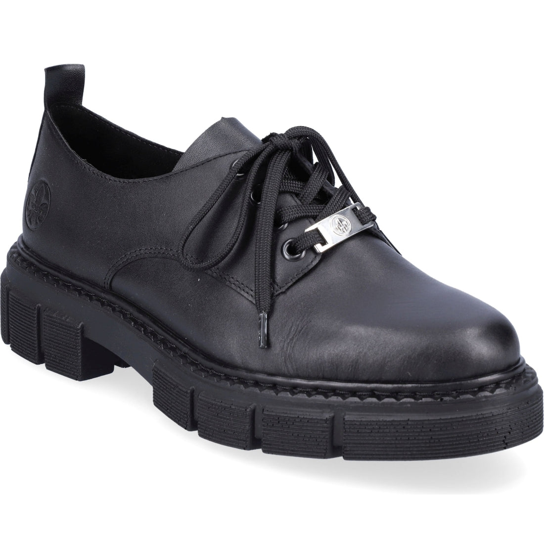 Rieker womens black casual closed loafers | Vilbury London