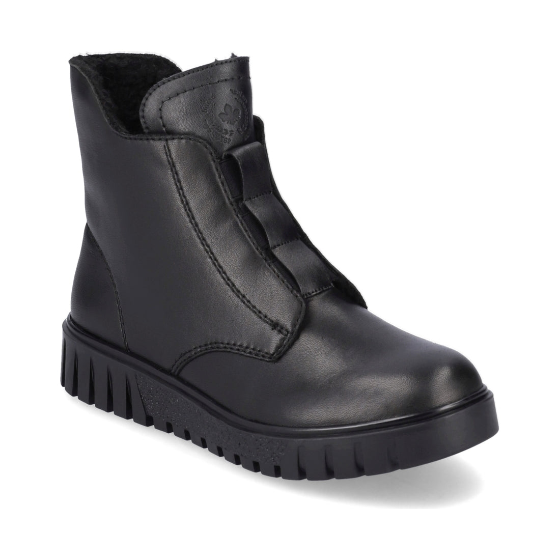 Rieker womens black casual closed booties | Vilbury London