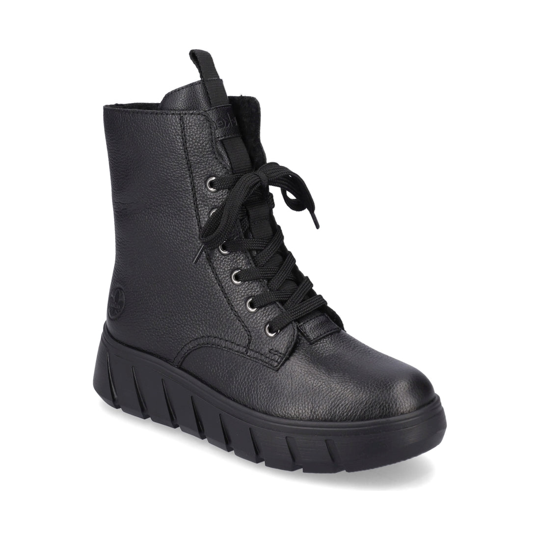 Rieker womens black casual closed booties | Vilbury London