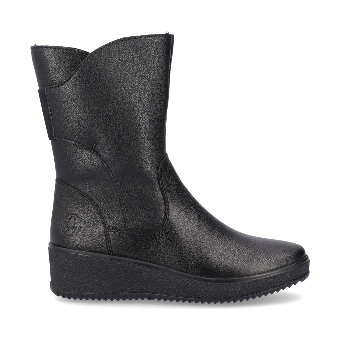 Rieker womens black casual closed booties | Vilbury London