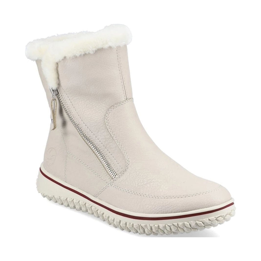 Rieker womens beige casual closed booties | Vilbury London