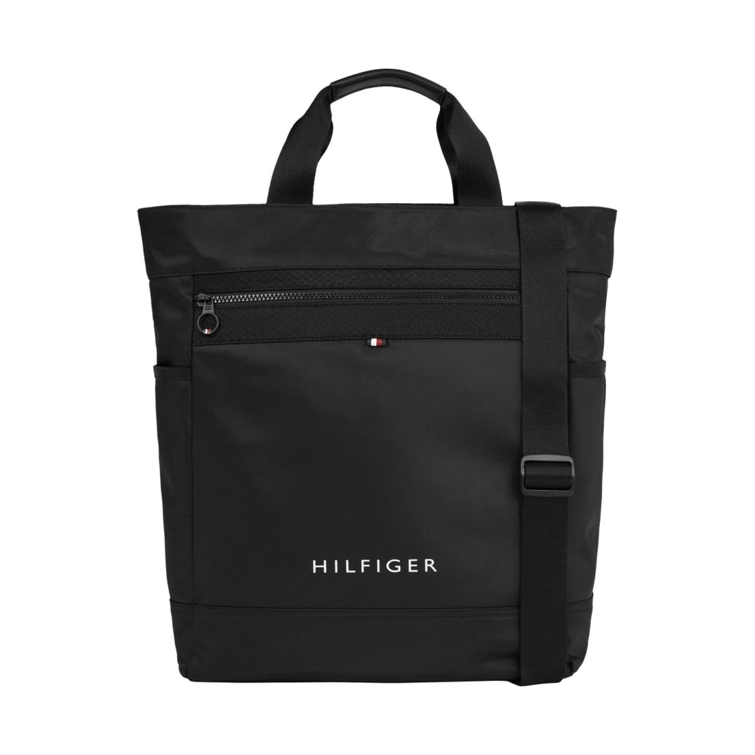 Tommy Hilfiger mens black skyline tote | Vilbury London