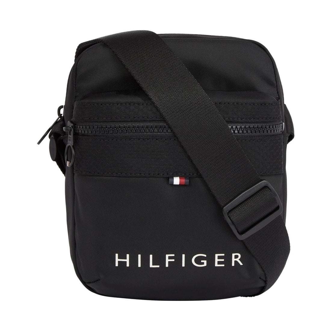 Tommy Hilfiger mens black skyline mini reporter | Vilbury London