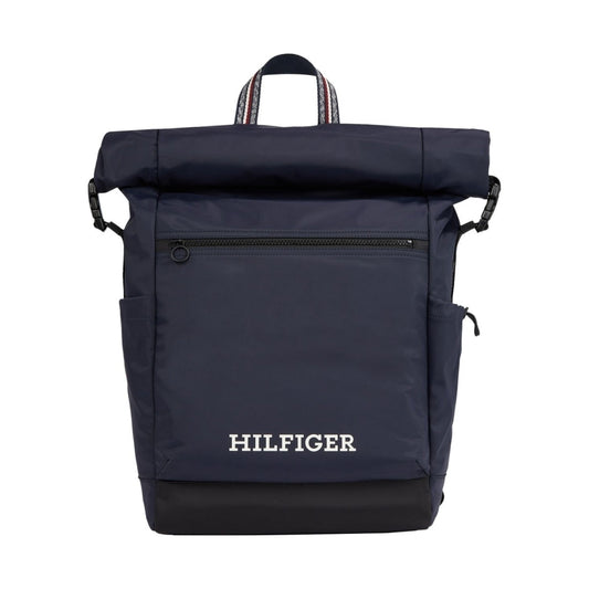 Tommy Hilfiger mens space blue rolltop backpack | Vilbury London