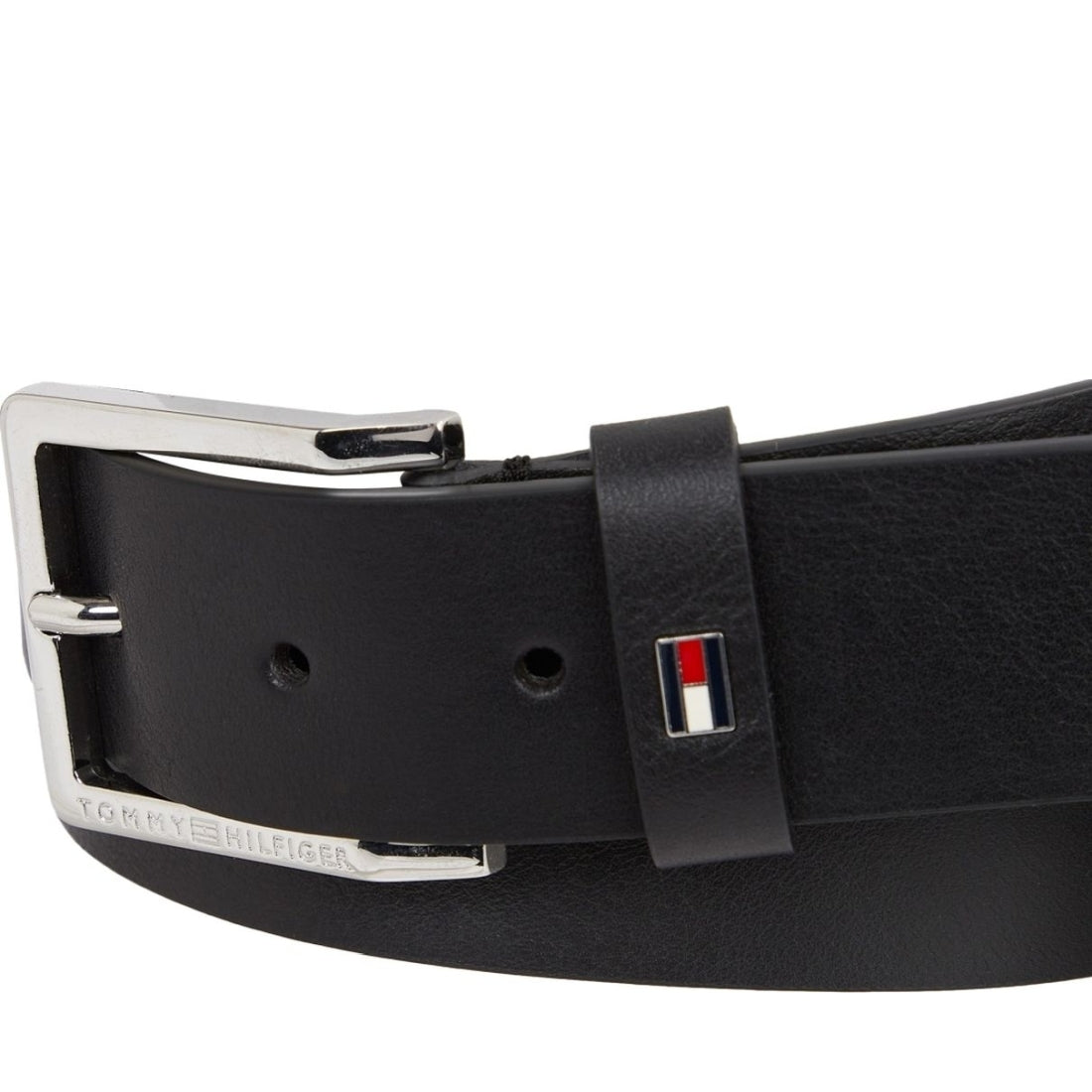 Tommy Hilfiger mens black oliver 3.5 belt | Vilbury London