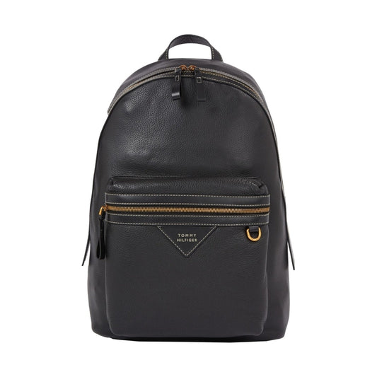 Tommy Hilfiger mens black premium backpack | Vilbury London