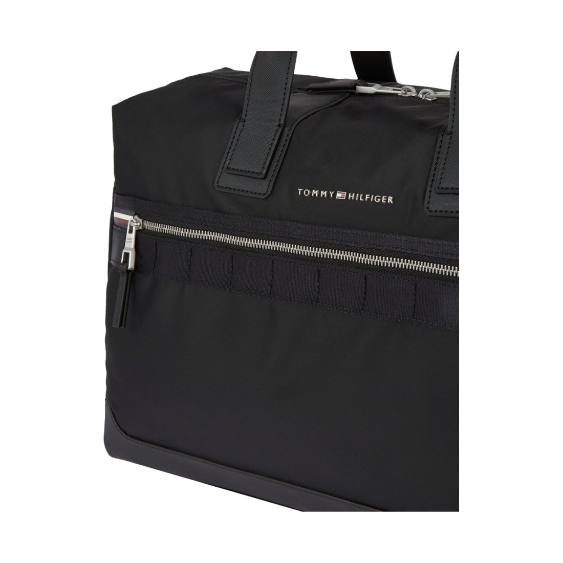 Tommy Hilfiger mens black elevated duffle | Vilbury London