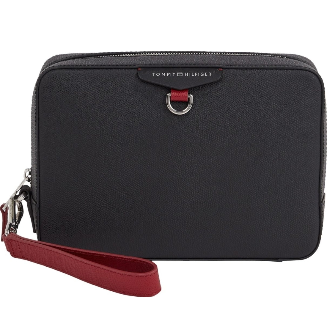 Tommy Hilfiger mens black struc washbag | Vilbury London