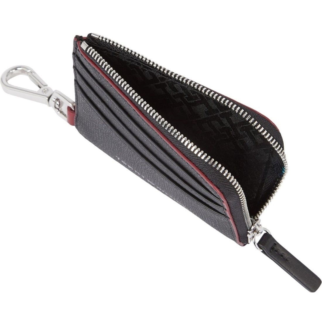 Tommy Hilfiger mens black struc cc wizip wallets | Vilbury London