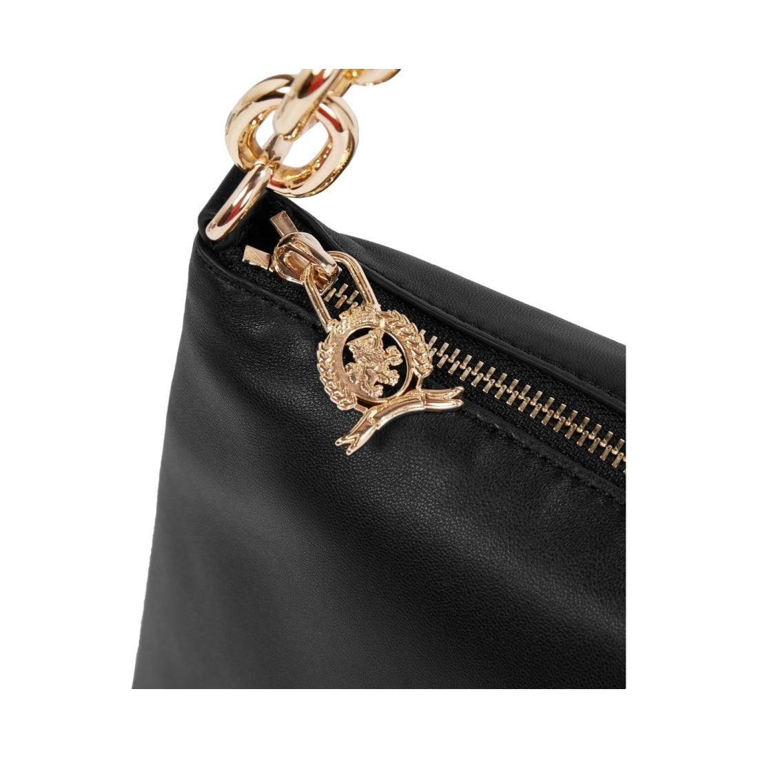 Tommy Hilfiger womens black casual chic shoulder bag | Vilbury London