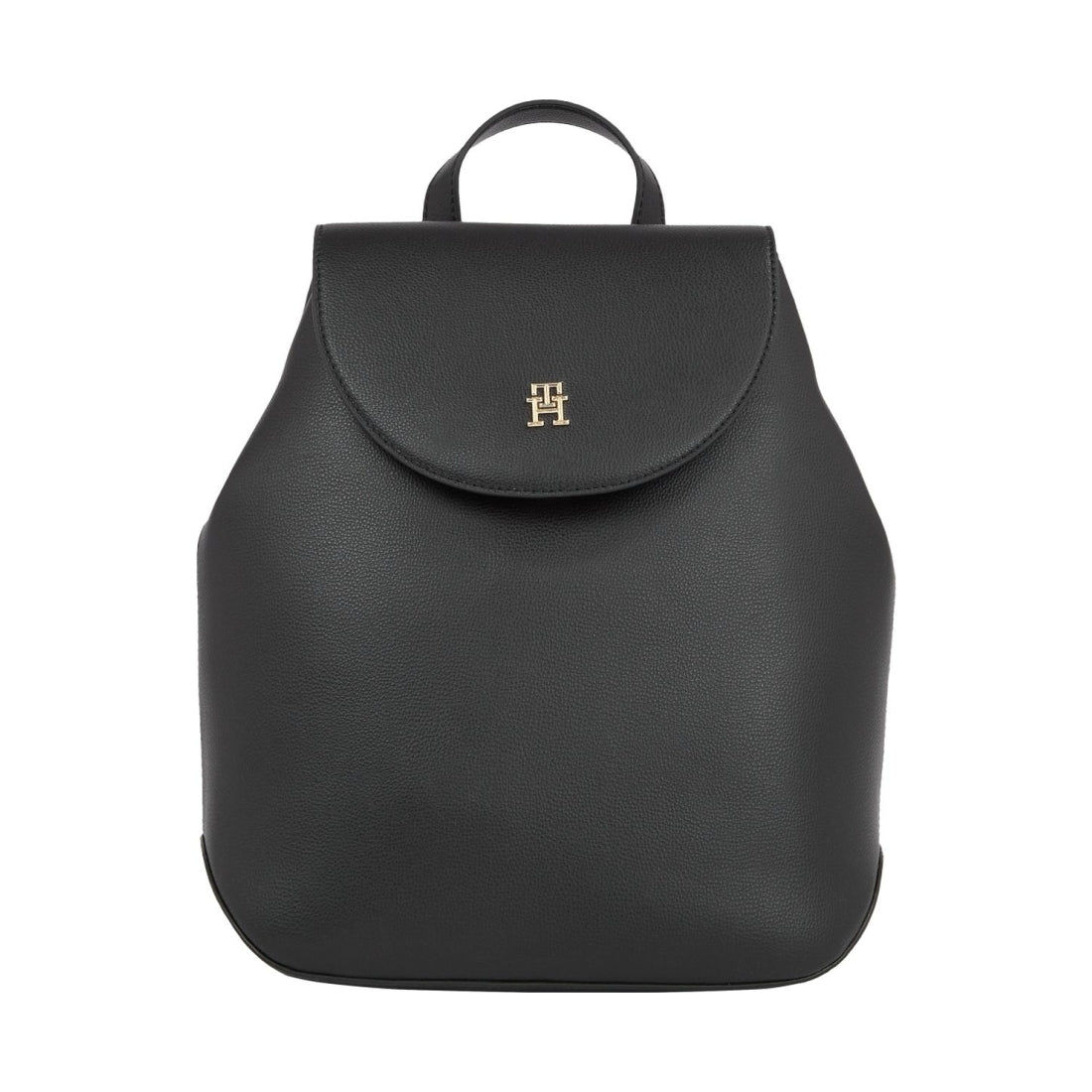 Tommy Hilfiger womens black staple backpack | Vilbury London