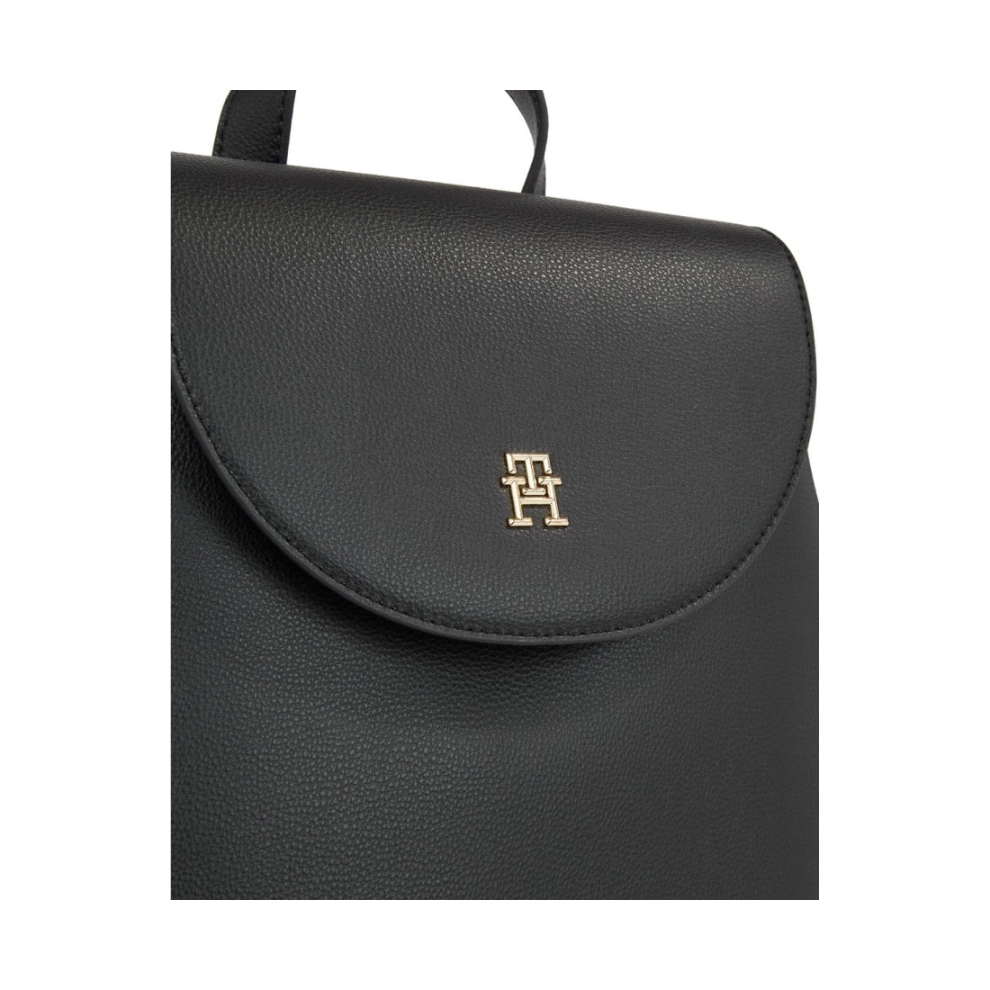 Tommy Hilfiger womens black staple backpack | Vilbury London