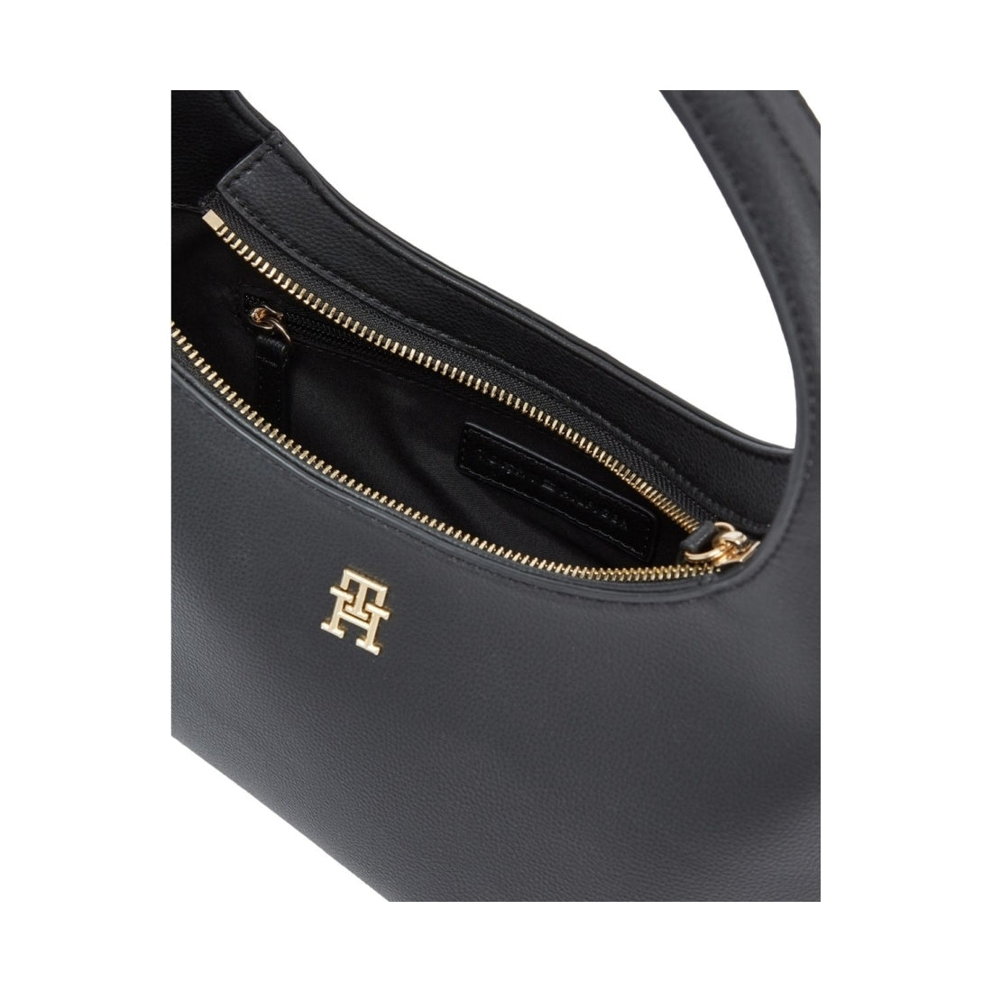 Tommy Hilfiger womens black staple shoulder bag | Vilbury London