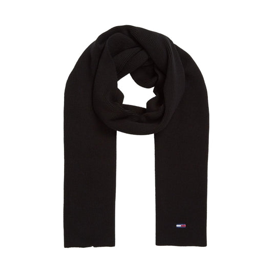 Tommy Jeans womens black flag scarf | Vilbury London