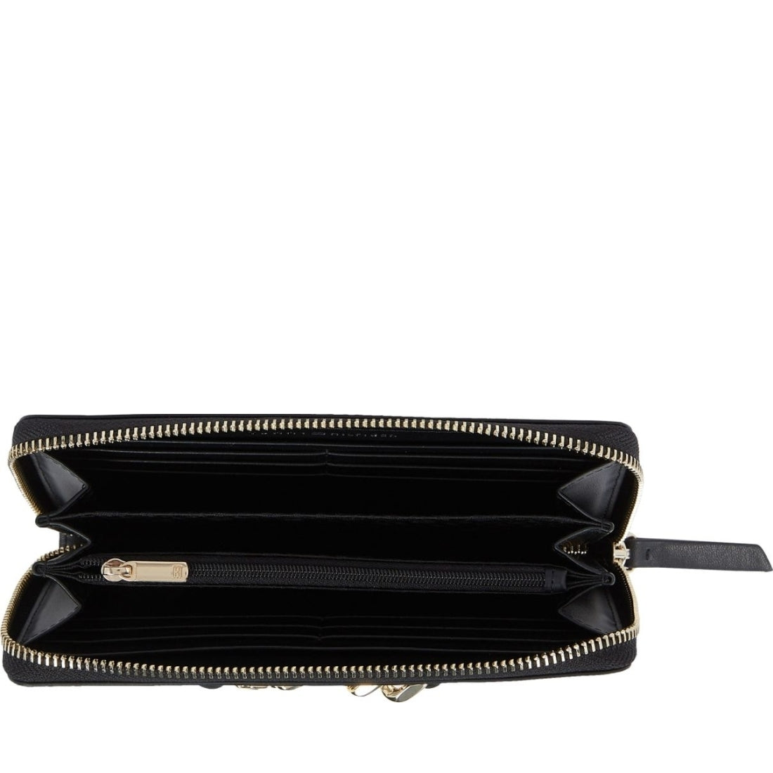 Tommy Hilfiger womens black luxe large wallets | Vilbury London