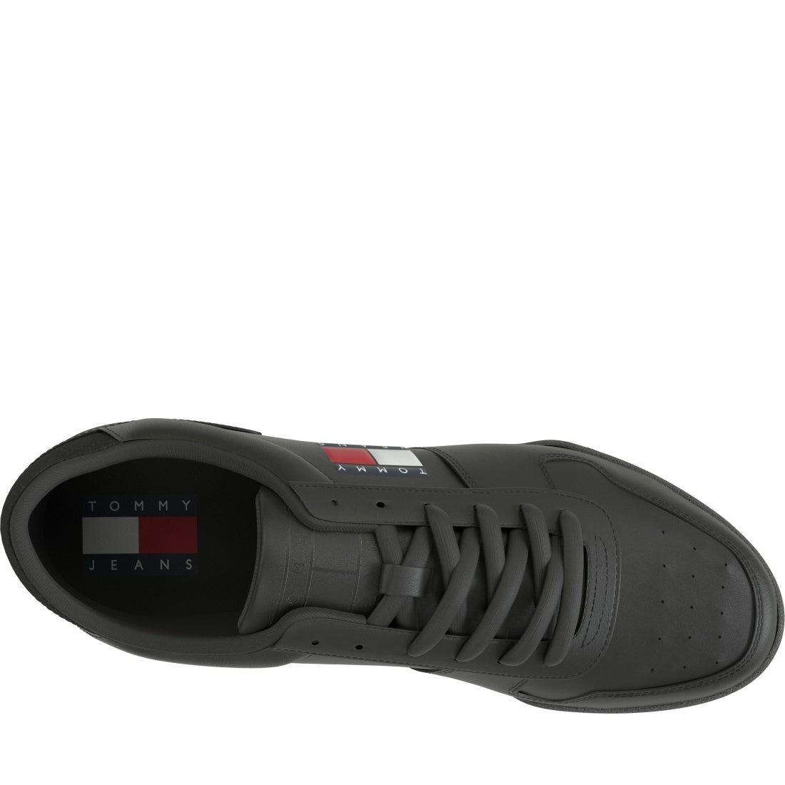 Tommy Jeans mens black cupsole sport shoe | Vilbury London