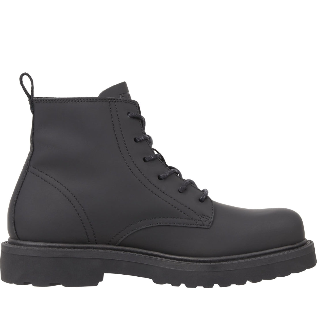 Tommy Jeans mens black ruberized lace up boot | Vilbury London