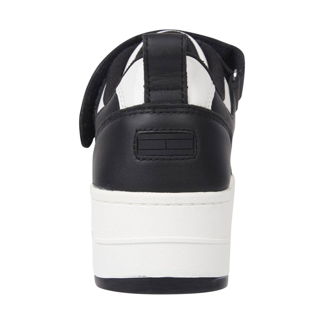 Tommy Jeans womens ecru, black velcro flatform sport shoe | Vilbury London
