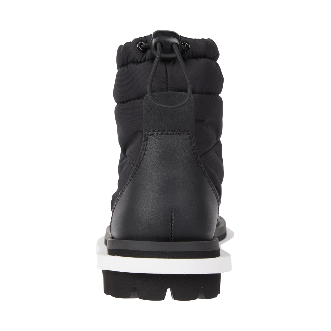 Tommy Jeans womens black padded flat boot | Vilbury London