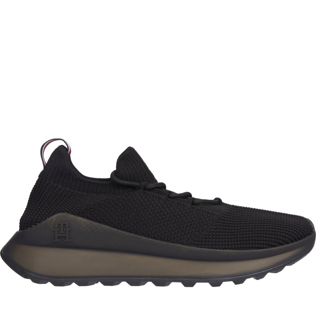 Tommy Hilfiger mens black futurunner knit | Vilbury London