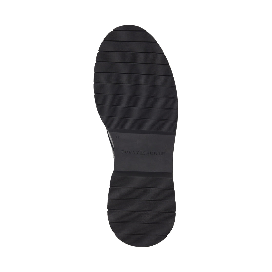 Tommy Hilfiger mens black abrasivato shoe | Vilbury London