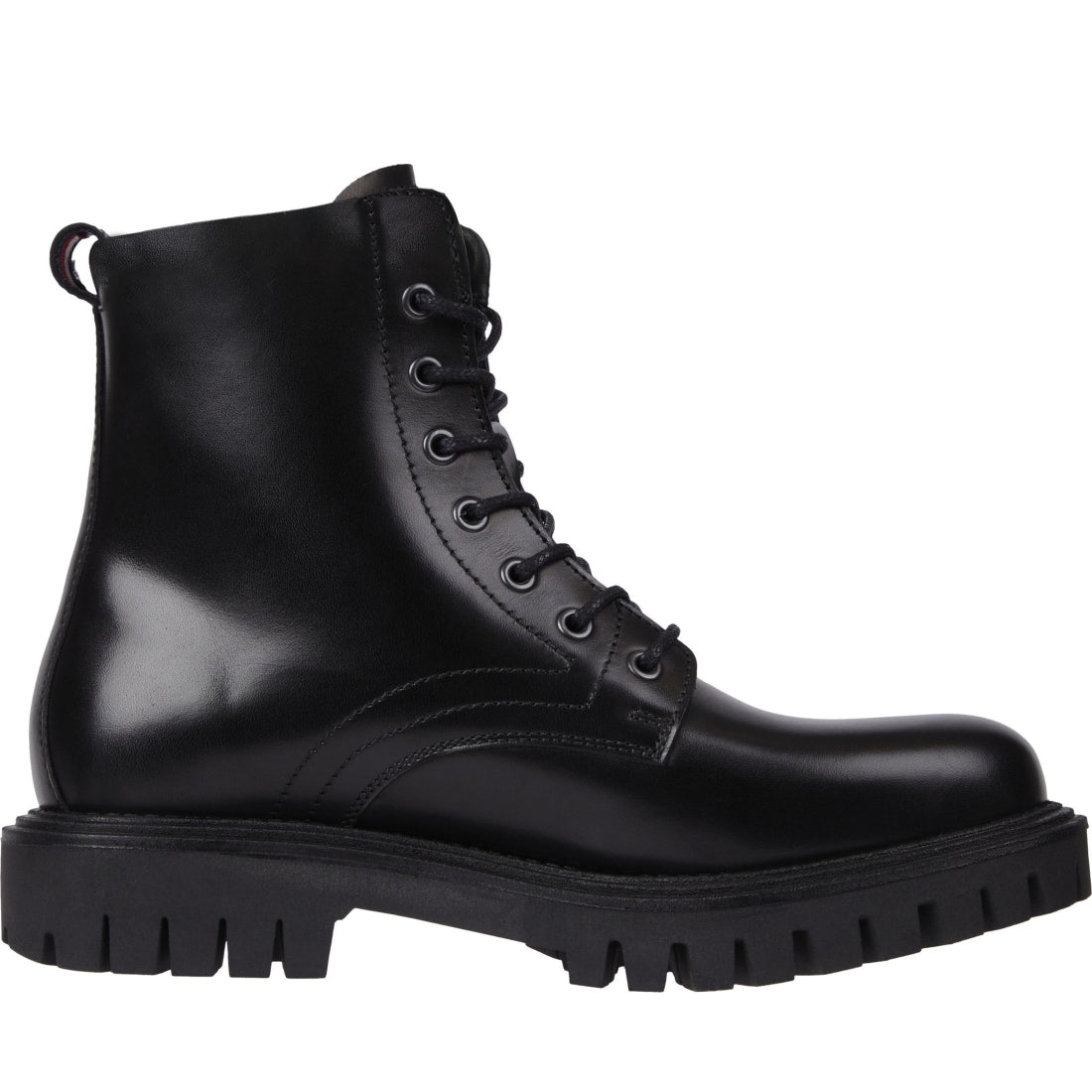 Tommy Hilfiger mens black premium casual chunky boot | Vilbury London