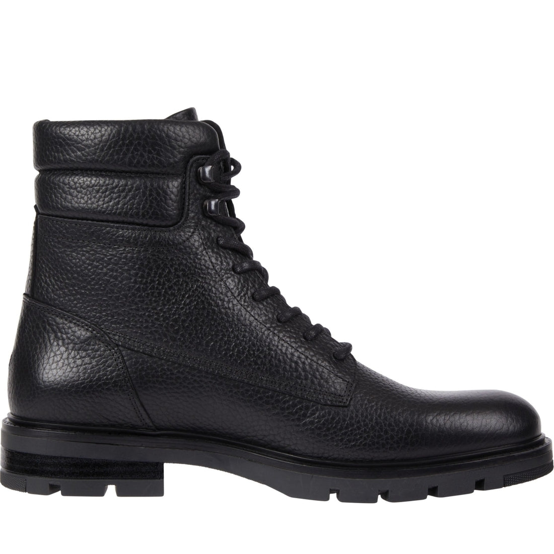 Tommy Hilfiger mens black warm padded boot | Vilbury London