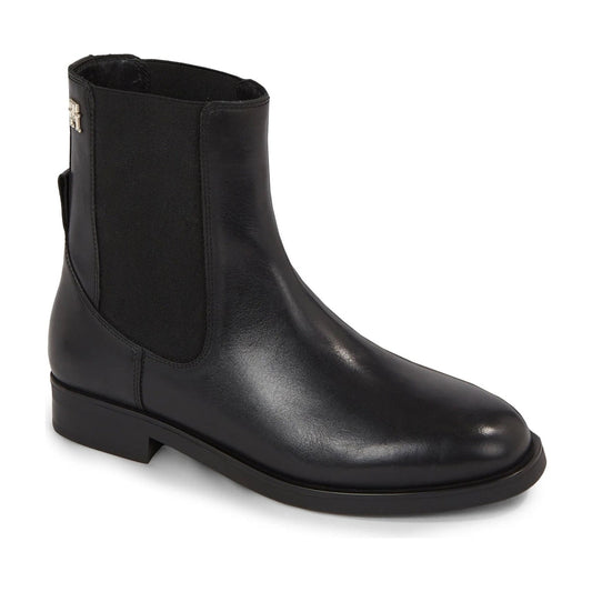Tommy Hilfiger womens black elevated essent thermo bootie | Vilbury London