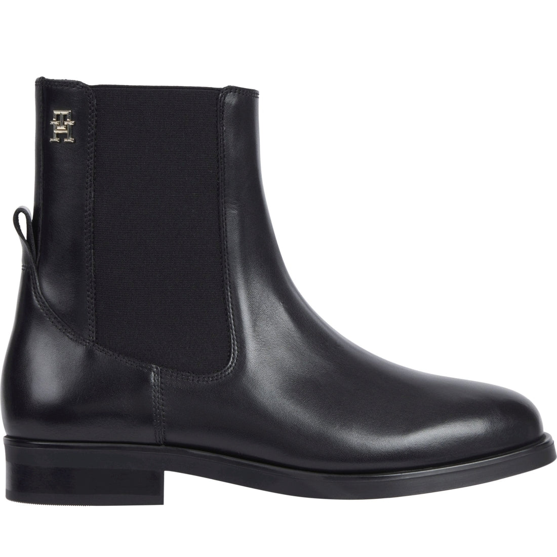 Tommy Hilfiger womens black elevated essent thermo bootie | Vilbury London