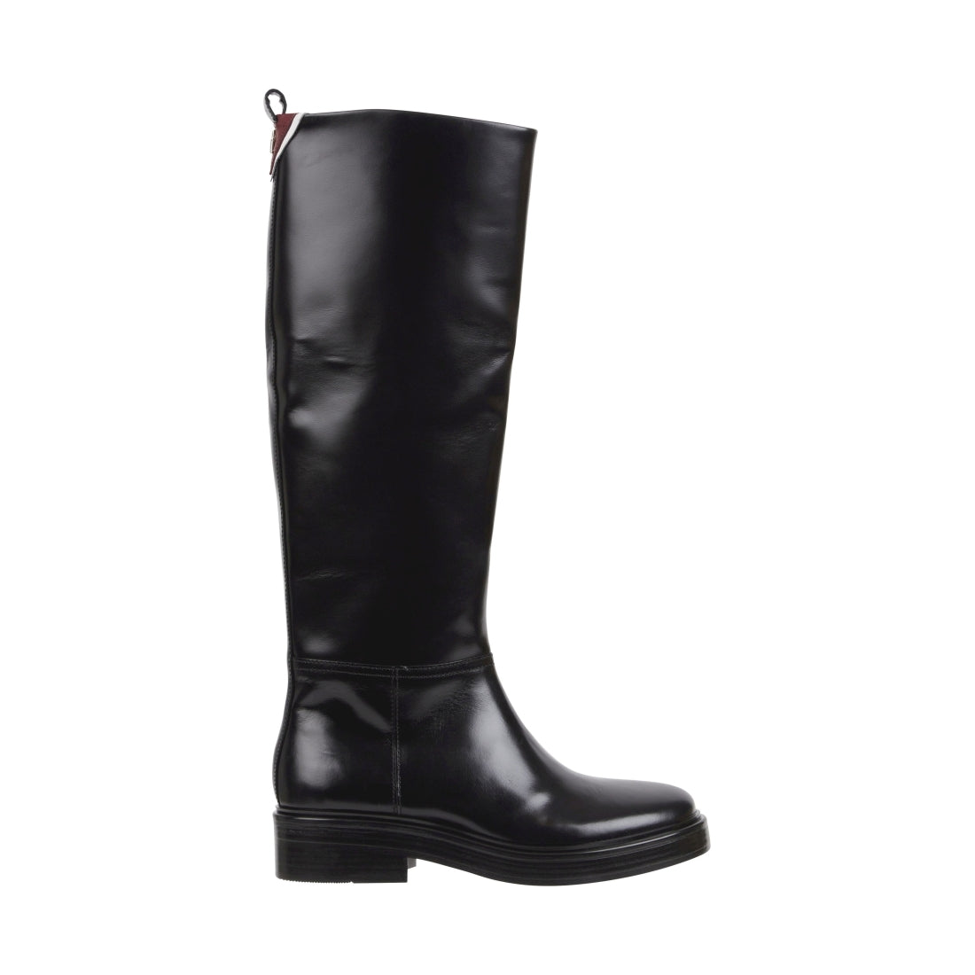 Tommy Hilfiger womens black cool elevated longboot | Vilbury London