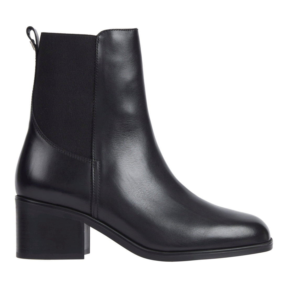 Tommy Hilfiger womens black essential chelsea thermo boot | Vilbury London