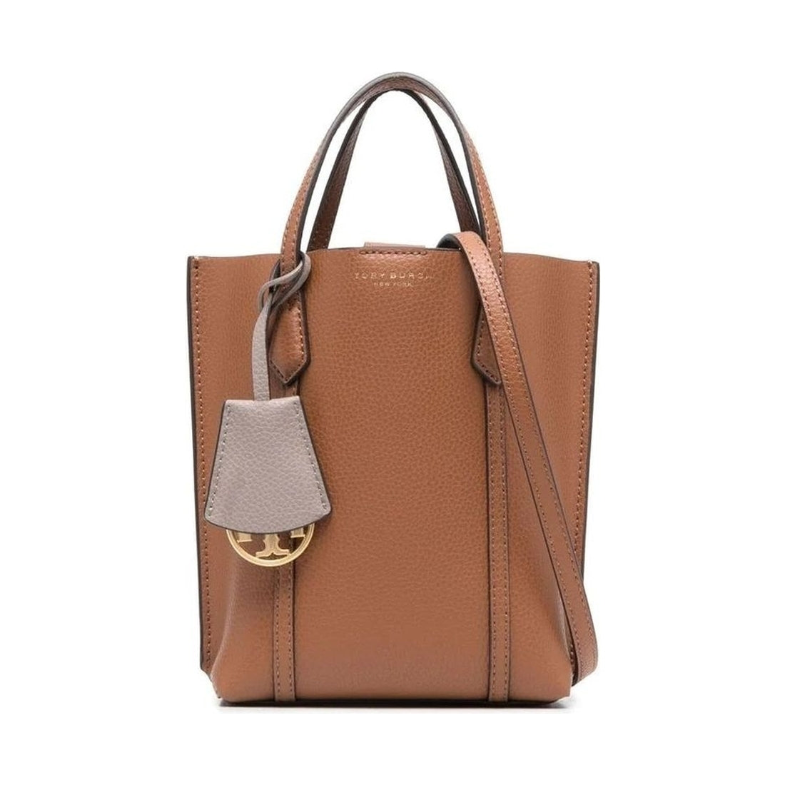 Tory Burch womens light umber perry mini n/s tote | Vilbury London