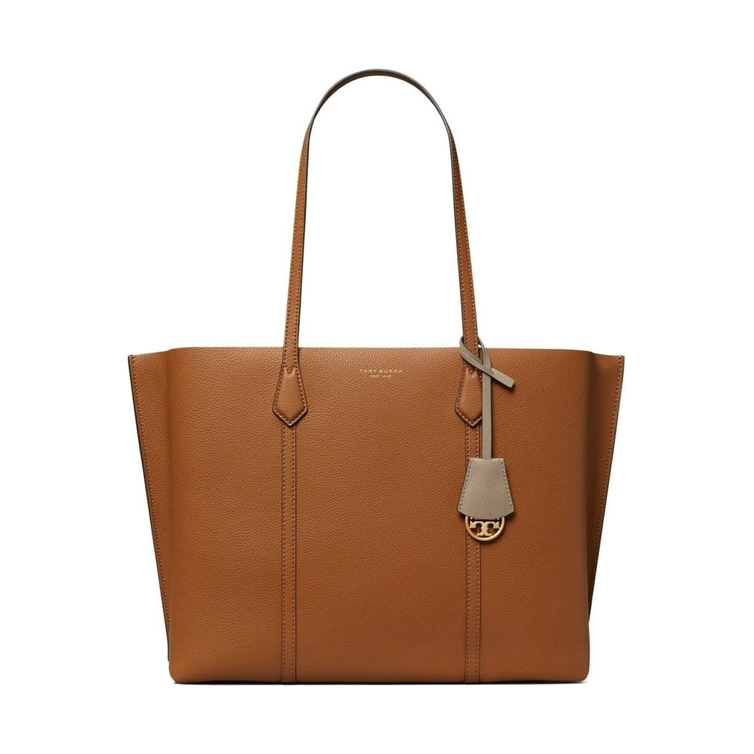 Tory Burch womens light umber perry triple-compartment tote | Vilbury London