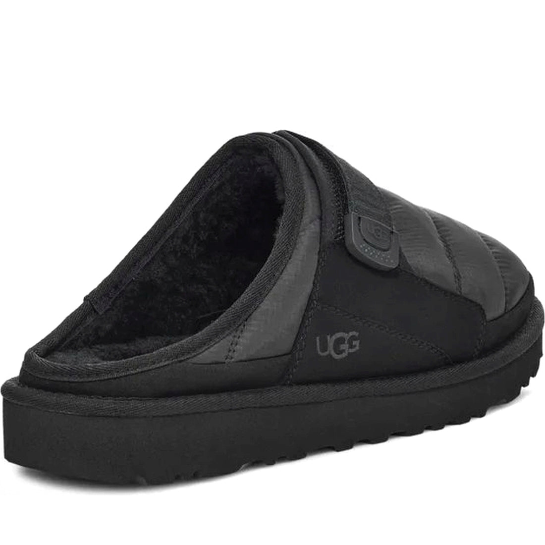 UGG mens black tnl dune slip-on lta indoor slippers | Vilbury London