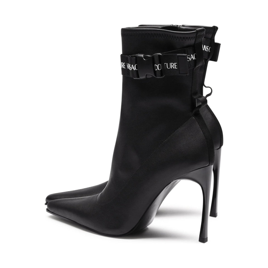 Versace Jeans Couture womens black sadie booties | Vilbury London