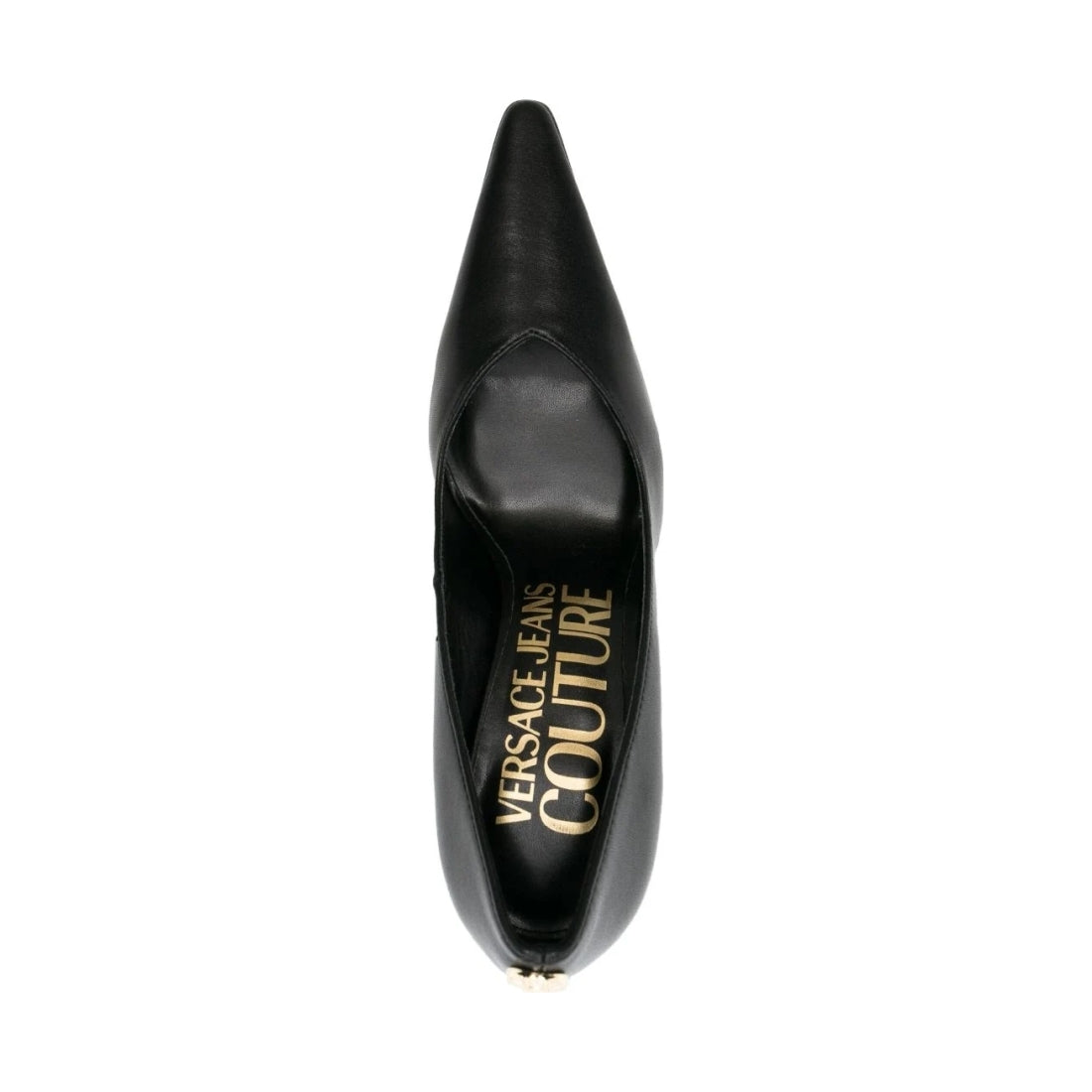 Versace Jeans Couture womens black sadie decollete shoes | Vilbury London