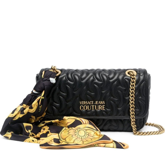 Versace Jeans Couture womens black thelma soft bag | Vilbury London