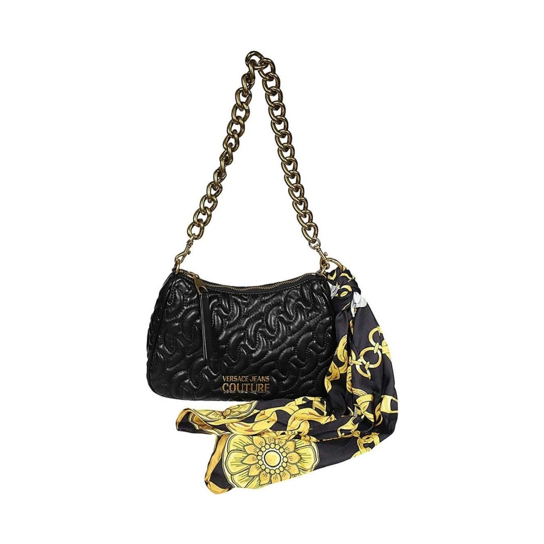 Versace Jeans Couture womens black thelma soft hobo bag | Vilbury London